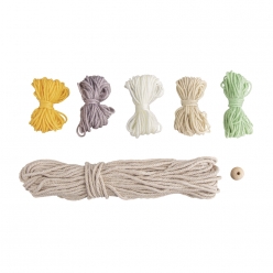 kit arc en ciel en macrame cordonlaine