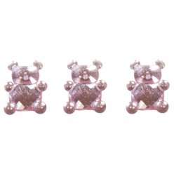 Nounours acrylique 1,1x1,5 cm (24 pièces)