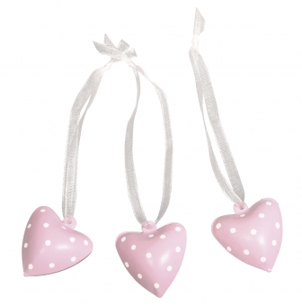 clochettes en metal coeur 3x25 cm