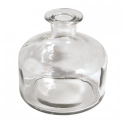 Vase en verre bombée 12x12x12,5 cm 