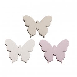 Miniatures en bois Papillons 3,7 cm 12 pièces