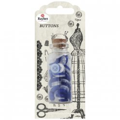 boutons couture 72 pieces bleu royal
