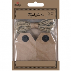 tags and jute 45x75 cm 20 pieces