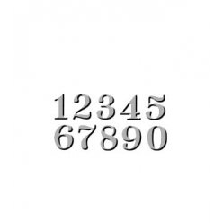 matrice de decoupe kit small numbers