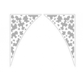 gabarit d estampage floral lace corners 46x76 cm