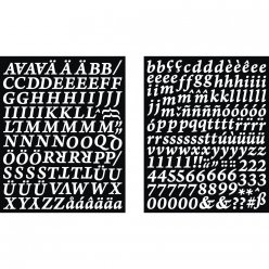 sticker alphabet chiffres classic 25  3 cm 