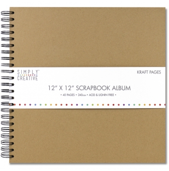 scrapbook album plain 305x305 cm 40 pages