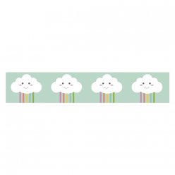 washi tape 15 mm happy clouds