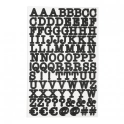 sticker alphabet noir