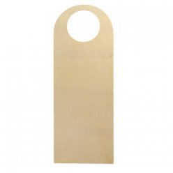 plaque de porte en bois a suspendre 26x95 cm