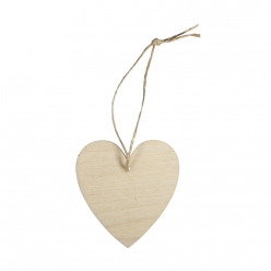 pendentif en bois coeur