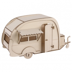 Kit bois cadre motif3D Caravane 