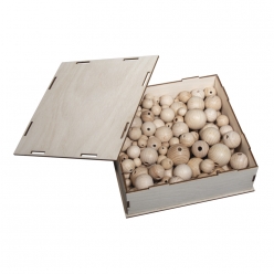 boules en bois brut boite de collection