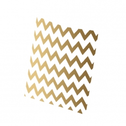 sachet en papier alimentaire 15 pieces 13x17 cm chevron dore