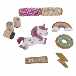 kit pendentifs pour cadeaux unicorne