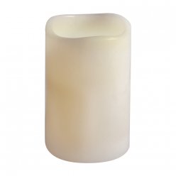Bougie cylindrique LED blanc chaud 7,5 cm øx15 cm 