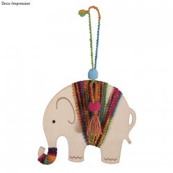 kit pendentif en bois elephant