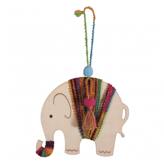 kit pendentif en bois elephant