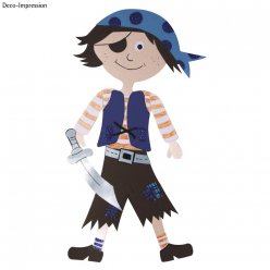 kit decoration pour pochettes  surprise pirate