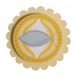 Stickers 3D (6 pièces) : motif chrétien Poisson 3 cm 