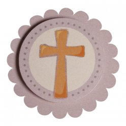 Stickers 3D Motif chrétien Croix 3 cm 6 pièces