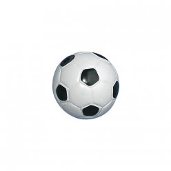 decor ballon de football en polyresine 25 cm