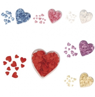 miniatures satin tissu coeur ouate