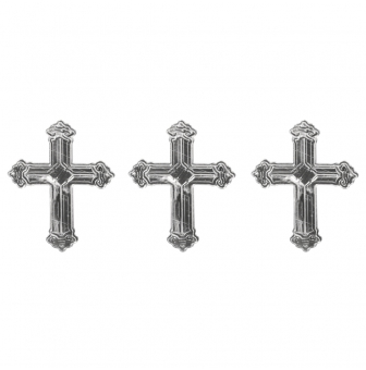 motifs metalliques croix 15 cm