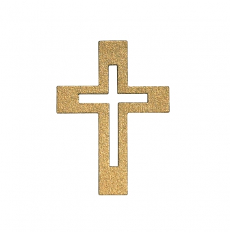 miniatures en bois croix adhesif 3 cm