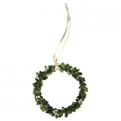 couronne en buis avec suspension 75 cm o 4 pieces