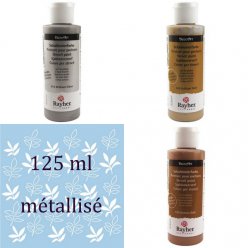 peinture pour pochoirs metallique 125 ml
