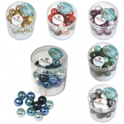 melange perles en verre renaissance plus10 mm 32 pieces