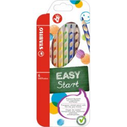 Crayons de couleur EASYcolors pour droitiers Set de 6 pièces