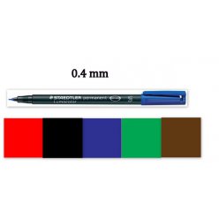 Marqueur permanent Lumocolor pointe extra fine 0,4mm