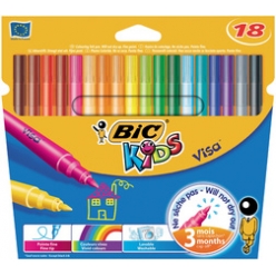 feutres visa bic etui de 18 pieces