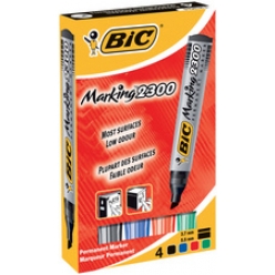 bic marqueur permanent marking 2300 pointe biseautee etui