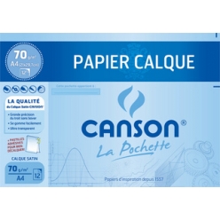 canson papier calque satin format a4 70 gm2