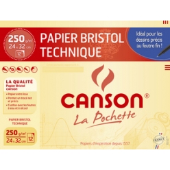 canson papier bristol technique 240 x 320 mm 250 gm2