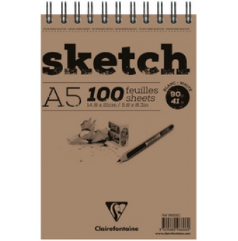 clairefontaine bloc croquis sketch a5 100 feuilles