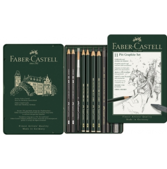 faber castell kit pitt graphite petit etui de 9 pieces