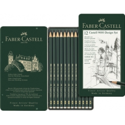 FABER-CASTELL Crayon CASTELL 9000 Design, etui de 12