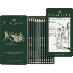 faber castell crayon castell 9000 design etui de 12