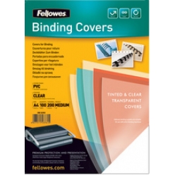 fellowes couverture format a4 pvc 018 mm transparent