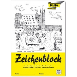 folia zeichenblock din a4 120 gqm 10 blatt