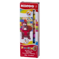 kores boite pliante plastilina 10 coul ds boite pliante