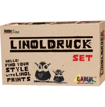 set debutant linogravure