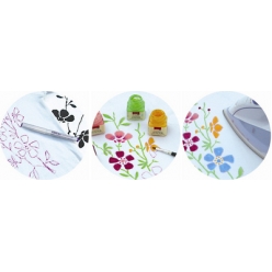 kreul peinture sur tissus javana sunny creativ set 6 x