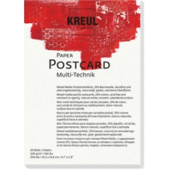 kreul bloc pour artistes paper postcard a6 20 feuilles