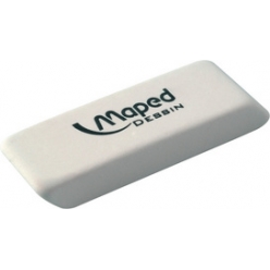 maped gomme en caoutchouc dessin moyen blanc