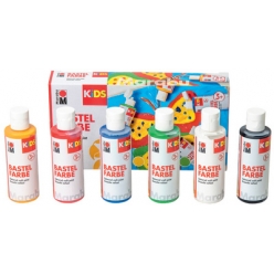 marabu kids bastelfarbe 80 ml 6er set